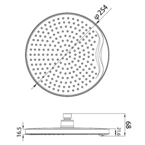 Верхній душ Space