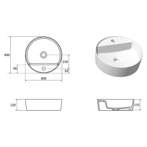 Раковина Uni Slim 40 F