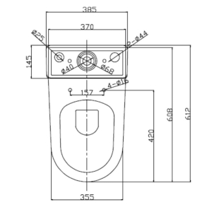 Унітаз Concept Pro Combi Rim Off із сидінням Slim