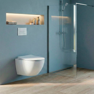 Інсталяція Framecore Direct RKUC3000003 + чаша унітаза WC Concept Oval RimOff з сидінням Slim RKUM000009