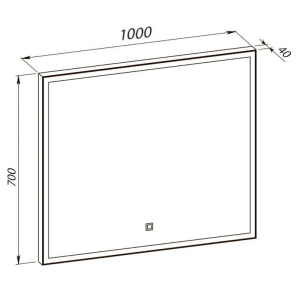 Дзеркало Luce 100x70