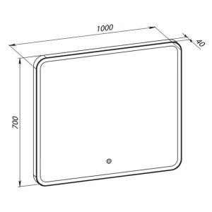 Дзеркало Donato 100х70