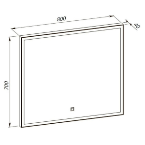 Дзеркало Luce 80x70