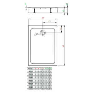 Піддон Doros F Compact 120x80