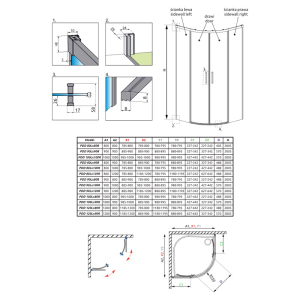 Душевая штора Idea PDD 90x90