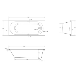 Ванна Evo 170x70