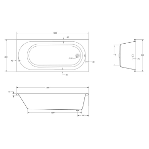 Ванна Evo 180x80