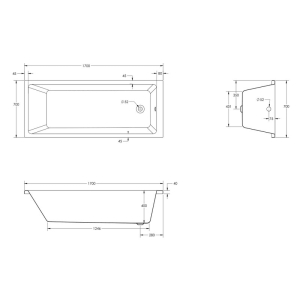 Ванна Dao 170x70