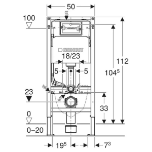 Инсталляция Duofix 458.126.00.2+чаша унитаза Smyle Square Rimfree с сиденьем 500.683.00.2