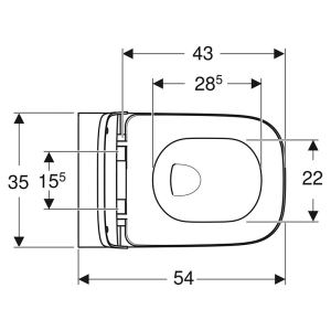 Инсталляция Duofix 458.126.00.2+чаша унитаза Smyle Square Rimfree с сиденьем 500.683.00.2