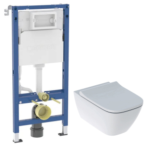 Инсталляция Duofix 458.103.00.2+чаша унитаза Smyle Square Rimfree 500.683.00.2