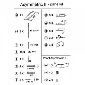 Кріплення для фронтальної панелі Asymmetric II