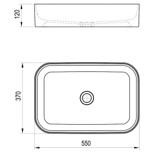 Раковина Ceramic Slim R 55