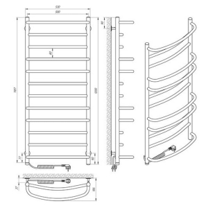 Рушникосушка Євромікс П12 50x120