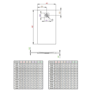 Піддон Kyntos F 120x100