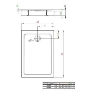 Поддон Lupo D Compact 100x80