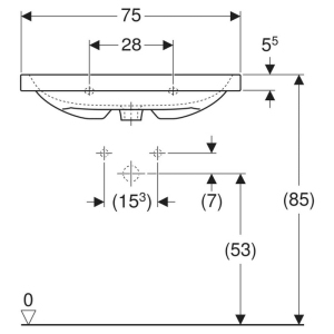 Раковина iCon Light 75