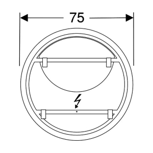 Дзеркало Option Round 75