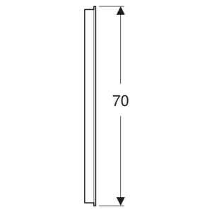 Зеркало Option Basic Square 70x70
