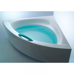Акрилова ванна Play 160x160 з ніжками, панеллю і білою ручкою