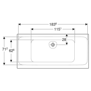 Ванна Tawa Slim Rim Duo 190x90