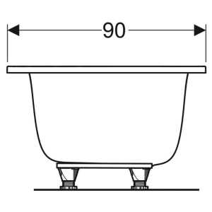 Ванна Tawa Slim Rim Duo 190x90