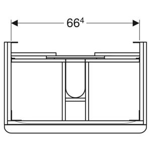 Шафка Smyle Square для раковини 75
