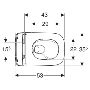 Чаша унитаза Smyle TurboFlush с сиденьем Sandwich