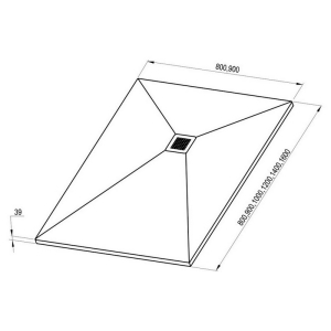 Піддон Slate Pro 120x90