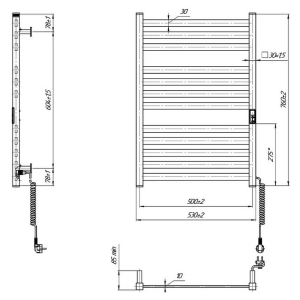 Рушникосушка Hygge Family HF Oxford 77х53