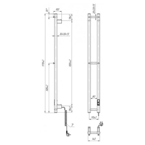 Рушникосушка HF Slim 117х14