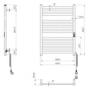 Рушникосушка Hygge Family HF Oxford 77х53