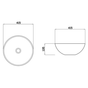 Раковина Venus Light Bowl Marble 42