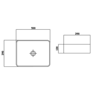 Раковина Calypso Marble Natural Gloss 50