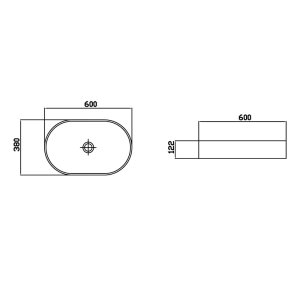Раковина Venus Light Oval Marble