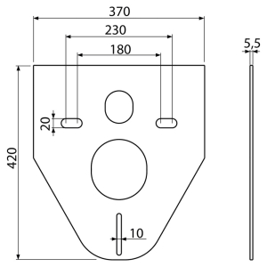 Інсталяційна система AM101/1120 з кнопкою M578 та прокладкою M91