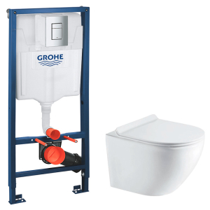Инсталляционная система Rapid SL 38772001+чаша унитаза Round Smart с сиденьем Soft-close RN-0490-RQ3