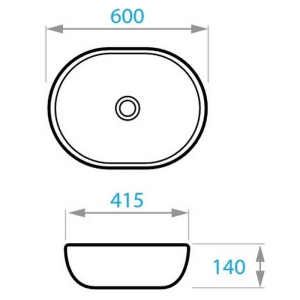 Раковина Round 60