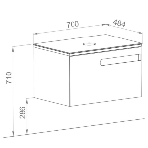 Шафка  Ostin 70 для раковини
