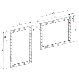 Дзеркало Trevi 70