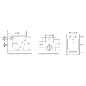 Чаша унітаза Vigo Tornado з сидінням