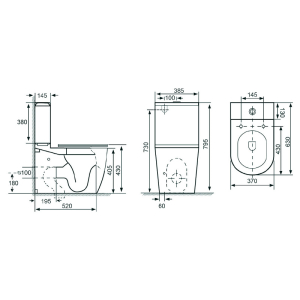 Унітаз Atlantis Rimless BTW