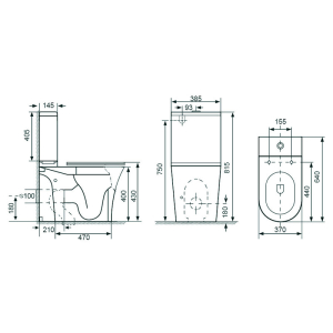 Унітаз Capri Rimless