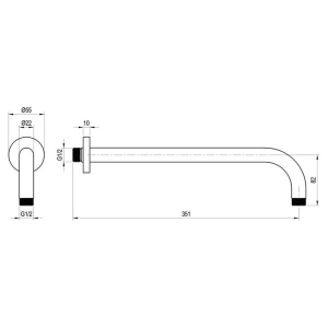 Кронштейн для верхнього душу 702.11WV