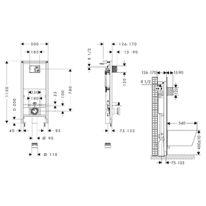Инсталляция iFrame + чаша унитаза Elupura S