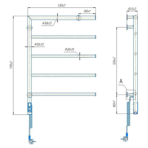 Полотенцесушитель Romeo-І 77x53