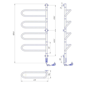 Рушникосушка Електра-I 100x44.5