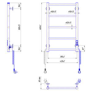 Полотенцесушитель Классик F HP-I 65x43 TR