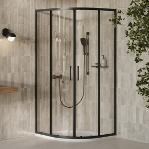 Душевая штора XPSC 4-90 Transparent+черный