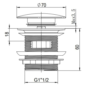 Донний клапан Click-Clack Freestyle